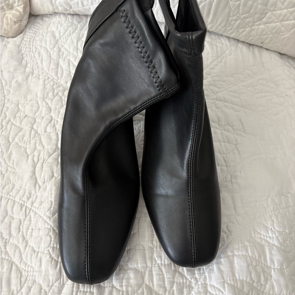 Leather Black Ankle Boots